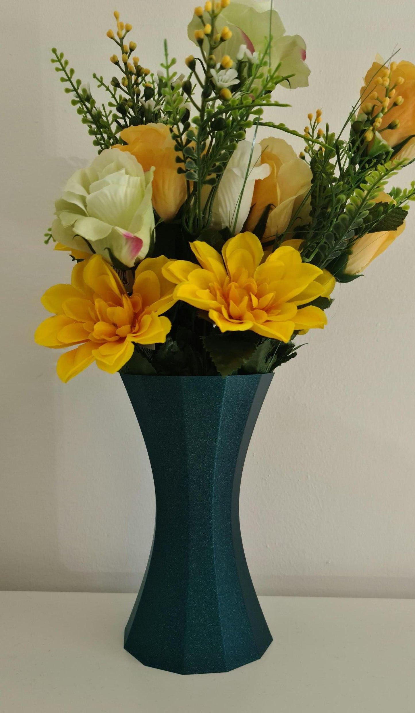 Geometric Hourglass Vase Set, 3D Printed Flower Pot, Nordic Home Decor Planter