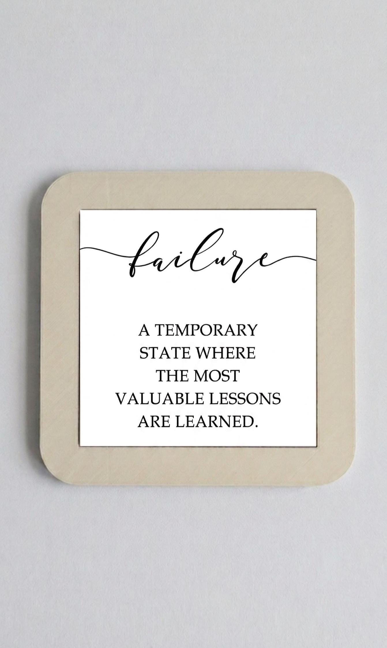Motivational Framed Art, Inspirational Quote Sign, Minimalist Office Decor