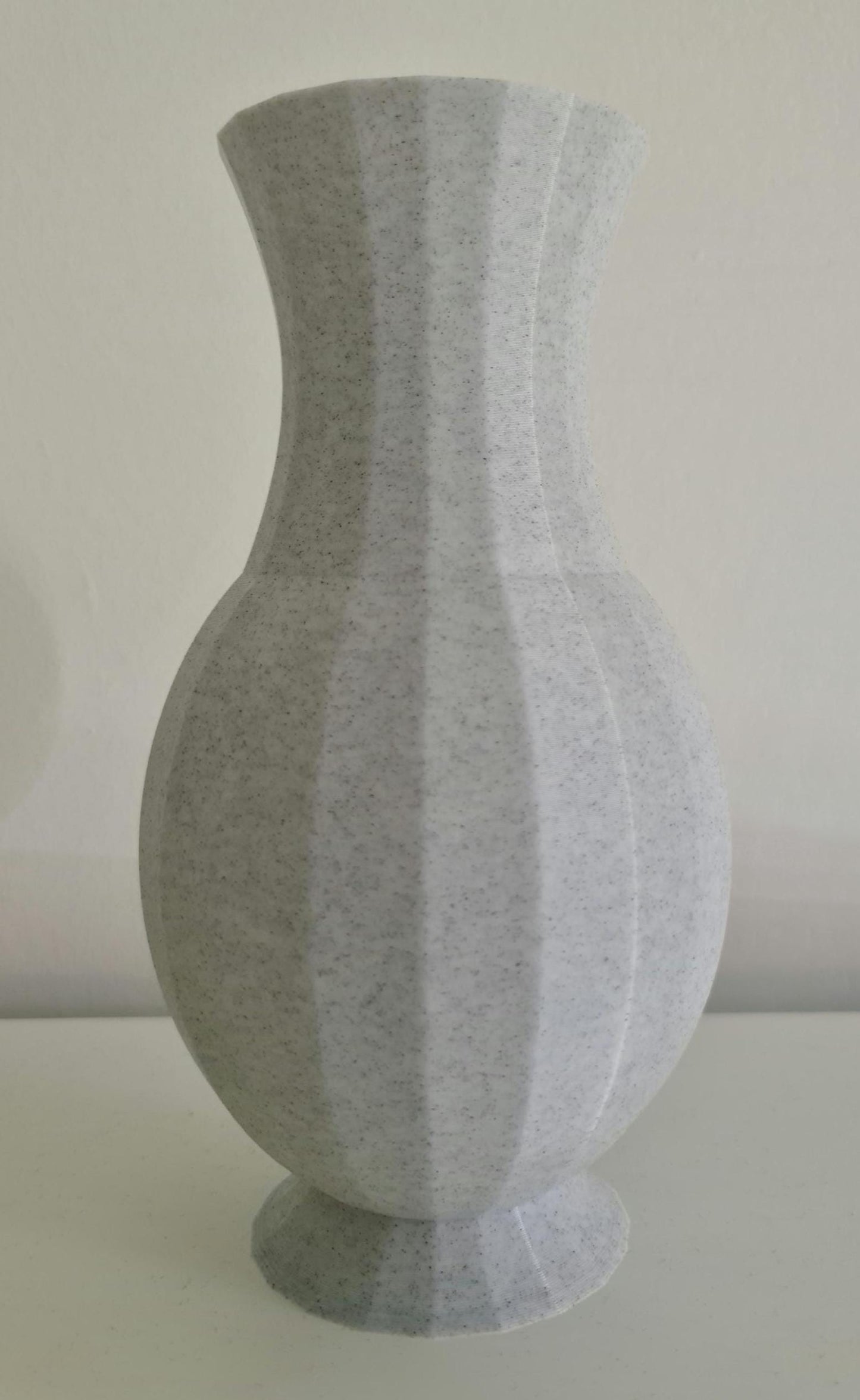 3D Printed Faceted Vase, Modern Minimalist Bud Vase, Geometric Nordic Home Décor