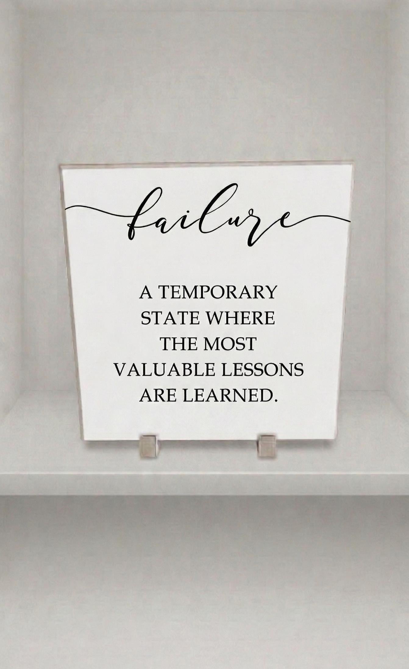 Motivational Framed Art, Inspirational Quote Sign, Minimalist Office Decor