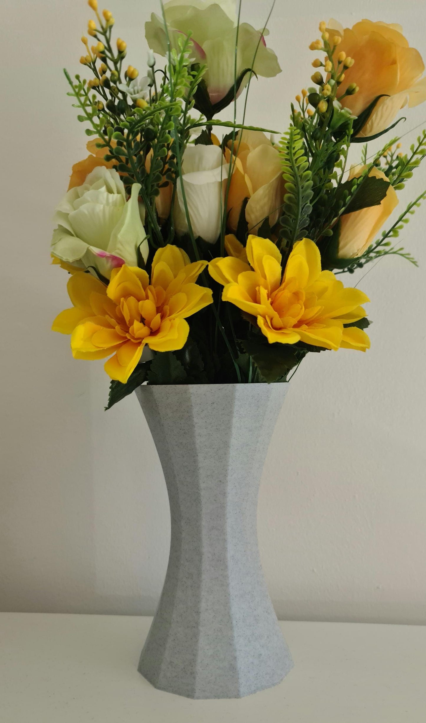 Geometric Hourglass Vase Set, 3D Printed Flower Pot, Nordic Home Decor Planter