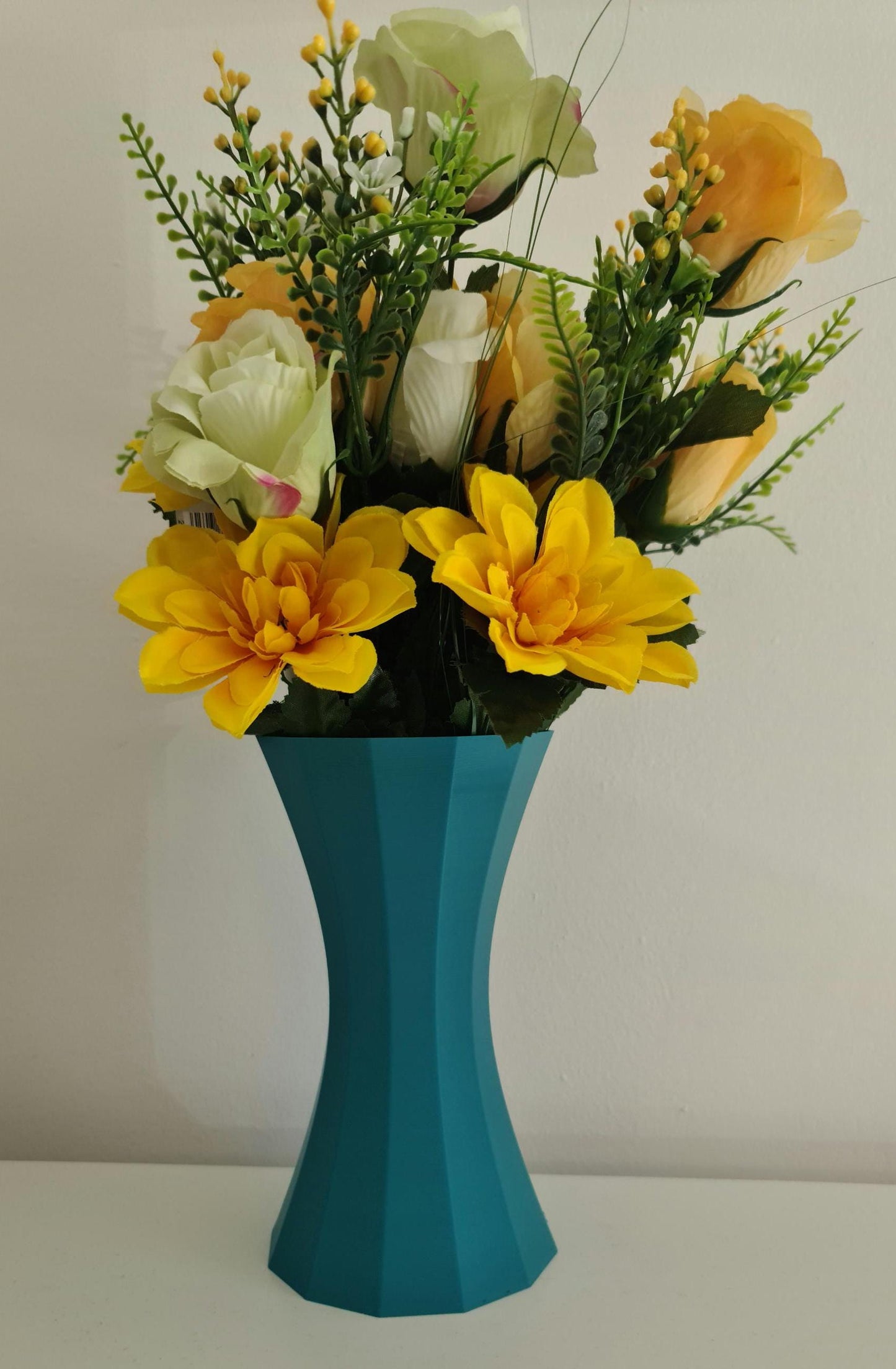 Geometric Hourglass Vase Set, 3D Printed Flower Pot, Nordic Home Decor Planter