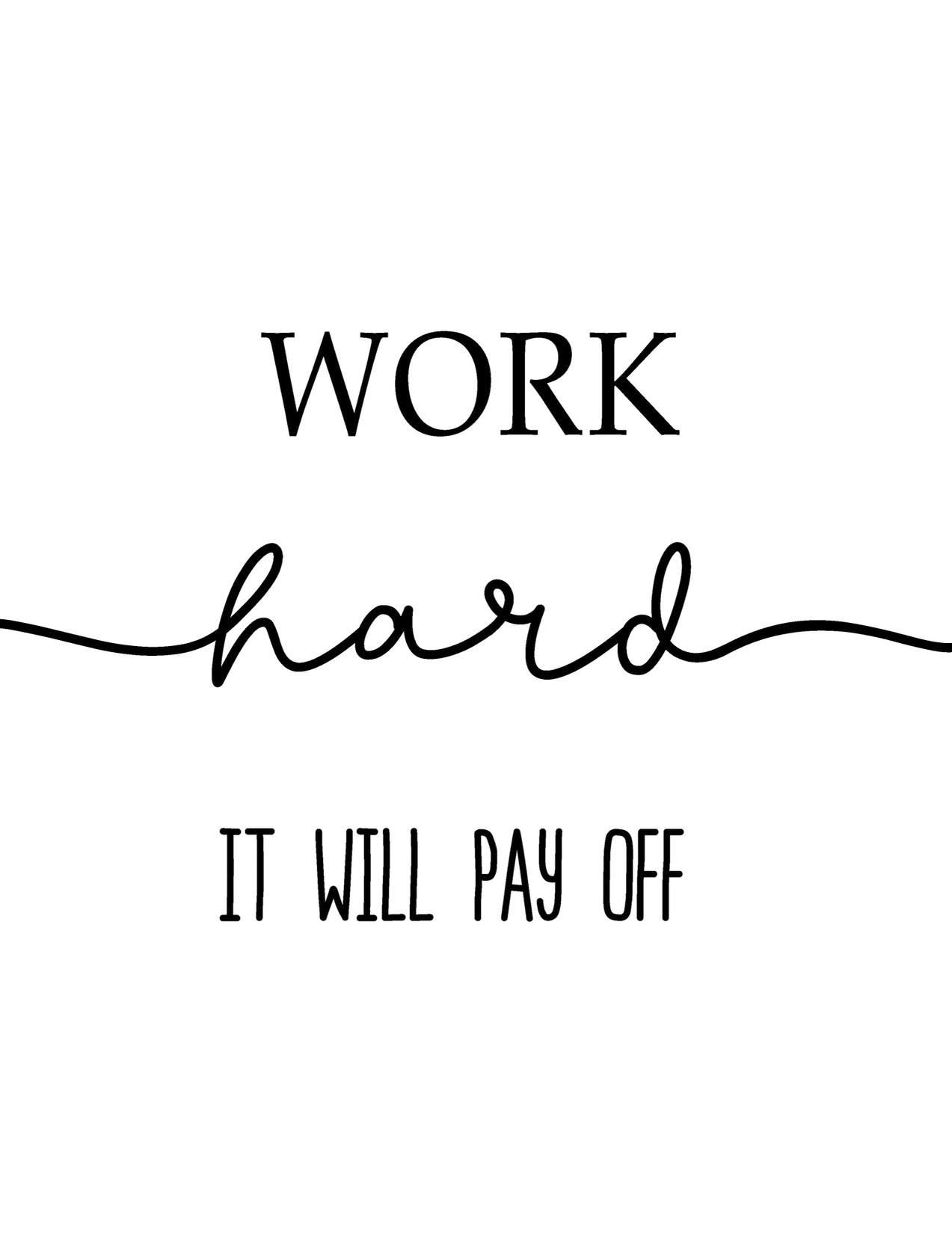 Motivational Desk Sign, Minimalist Office Decor, Ceramic Tile Art