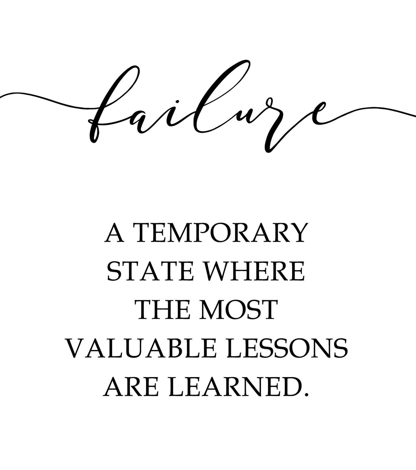 Motivational Framed Art, Inspirational Quote Sign, Minimalist Office Decor