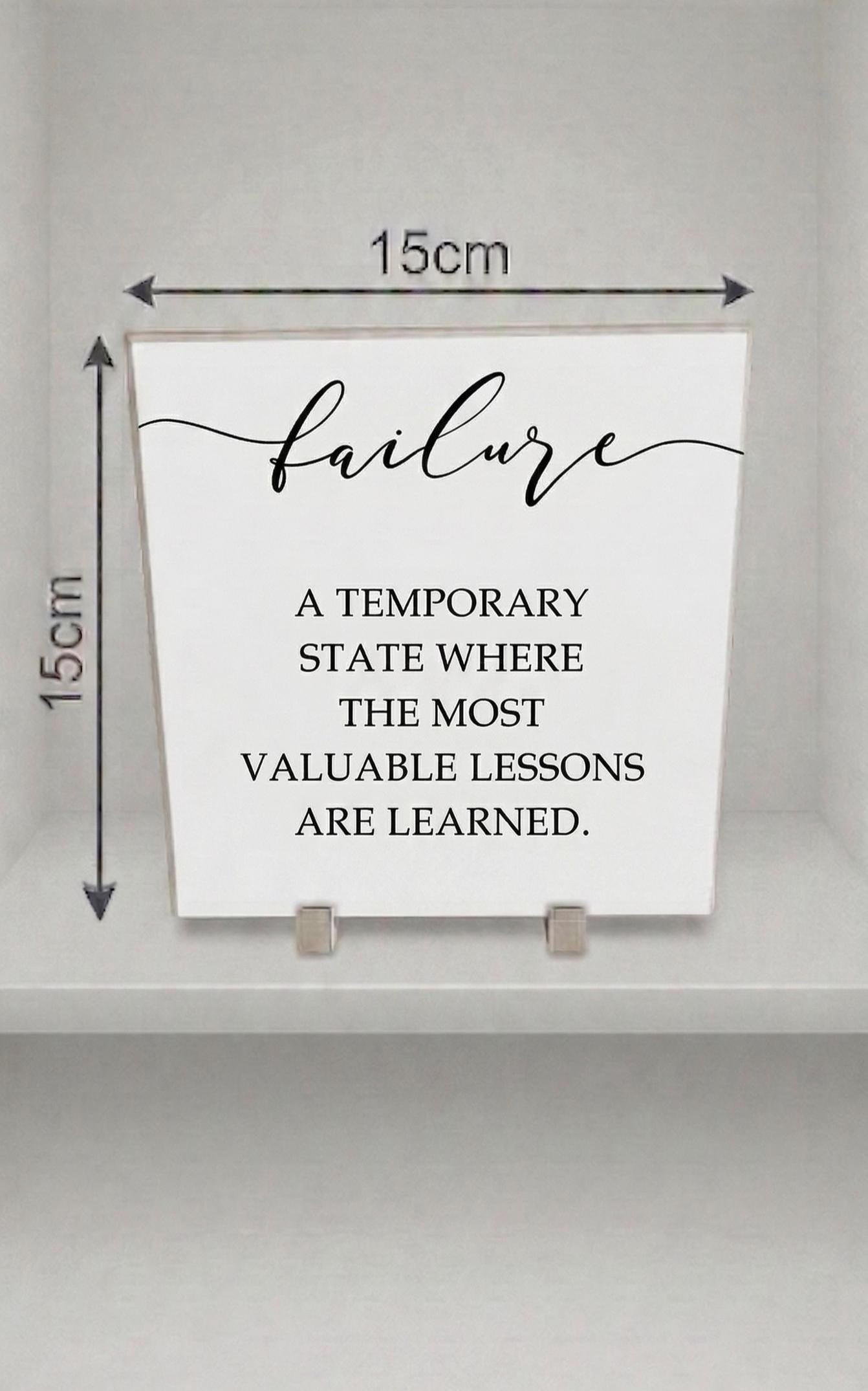 Motivational Framed Art, Inspirational Quote Sign, Minimalist Office Decor
